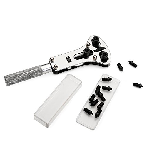 Tinpa 146pcs Uhrmacherwerkzeug Reparatur Set Uhrwerkzeug Uhren Werkzeug Uhrmacher in Nylontasche,Uhrmacherwerkzeug Uhr Werkzeug Tasche Reparatur Set Uhrwerkzeug Gehäuse Öffner - 4