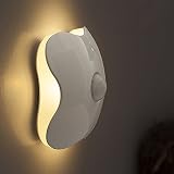 IDACA LED-Nachtlicht, vierbättriges Kleeblatt Bewegungsmelder Nachtlicht batteriebetriebenen LED-Nachtlicht Warmweiß (Warmweiß) - 6