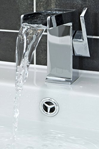 KNOPPO® Waschbecken Überlauf Abdeckung, Überlaufblende – Star (6 verschiedene Design-Modelle) chrom - 3