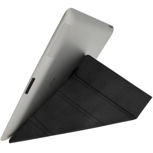 igadgitz Schwarz Faux Leder Kunstleder ‚Cover Mate Transformer‘ Cover für Apple iPad 2, 3 & Neue iPad 4 mit Retina Display 16GB 32GB 64GB Mit Sleep/Wake Funktion & Magnetischen Klipp - 6
