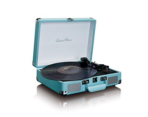 Tocadiscos LENCO TT-11BU Color Azul, Retro, 3 velocidades, Bluetooth