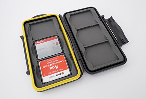 Ares Foto® MC-CF6 Speicherkarten Schutzbox / Memory Card Case / Card Safe / für 6 Stück CF Karten – New Edition 2017 for 6 Compact Flash Cards - 2