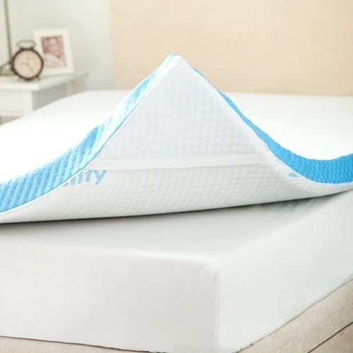 Gelify Orthopaedic Double 4ft 6" Gel Infused Foam Mattress Topper Cover - 2" Thickness