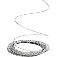 Tejas eCom Razor Blade Straight Wire for Garden and Property Safety Fencing Wires for Security Use in Border Security - 100Meter (RBT)