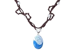 Clataly Ocean Collana Hand Woven Pendant Collana Imitazione Pearl Choker Collana Parti Forniture per le Donne