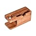 Produktbild Multifunktionale 2-in-1 Ladestation Stand Station Uhr Telefon Ladegerät Holz Halter Space Saver für iWatch für iPhone