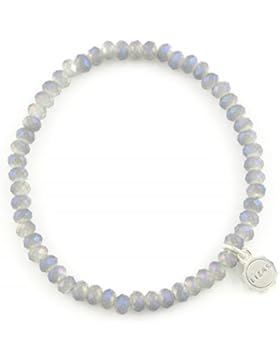 Lizas Kristallperlen Elasticarmband Knoxville grau metallisiert LIZA241