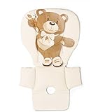 Cam - Asiento acolchado para trona "Pappa", modelo Campione, color suave, con diseño de un Oso, cód. 219