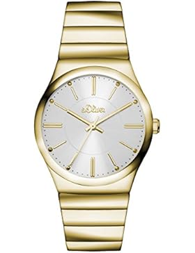 s.Oliver Damen-Armbanduhr Analog Quarz Edelstahl SO-3117-MQ