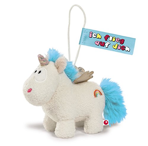 NICI 40094.0 - Unicorno Rainbow Flair con Ali con Loop, Peluche, 11 cm