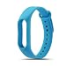 Produktbild LRWEY Ersatz-Armband für Xiaomi Mi Band 2, Lüften Sie Sport-Metallrahmen-Armband-Handschlaufe Zubehör mit Metall-Rahmen (Blau)