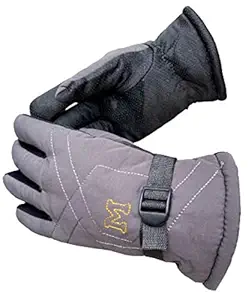 AlexVyan Warm Winter Riding Gloves -20 Temperature Snow proof Protective Gloves for Men, Boys, Male Universal Size (Black Print)