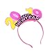 Produktbild Derkoly LED Hair Hoop Headband Happy New Year Luminous 2019 Number Christmas Party Decor-Pink