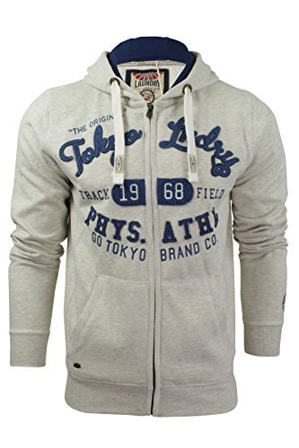 Men's Tokyo Laundry Hooded Fleece Jacket – Zip-Up Hoodie, Heavyweight, Sizes S To XXL – Blue