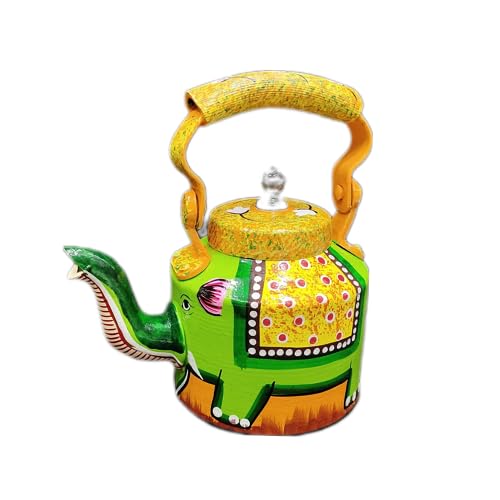 FI Cart Traditional Hand-Painted Aluminum Tea Kettle Pot Review: Perfect for Wedding Events, Tea Stalls, and Home Decor