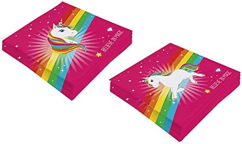 20 Unicorn napkins