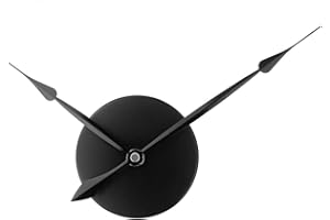 TIMELIKE Orologio da Parete Moderno, 3D fai da te lancette con meccanismo al quarzo per orologio da parete accessori per l'arredamento della casa Nero 24 * 13CM