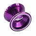 Produktbild WINGONEER Magie YoYo T5 Overlord lila Aluminum Profi Yo-Yo / "U" Type Bogenform mit lila Farbe macht yoyo stilvolle und attraktive - langlebig Erholung System und Längengrad Leerlauf Zeit