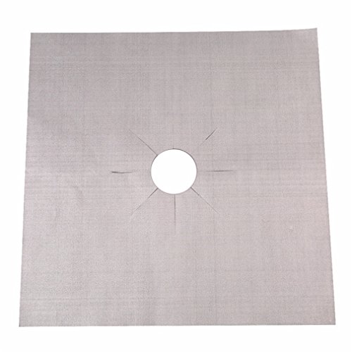 HENGSONG 4 Stück / Set Gas Herd Protectors Cover / Liner Reinigen Matte Pads Gasbrenner Kochfeld Schutz Küchenzubehör - 5