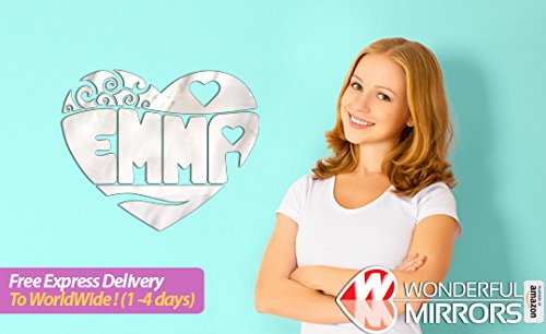 Reflect your love with a Heart-Shaped Mirror Personalized with your Name – Express Delivery to Worldwide via DHL - 6
