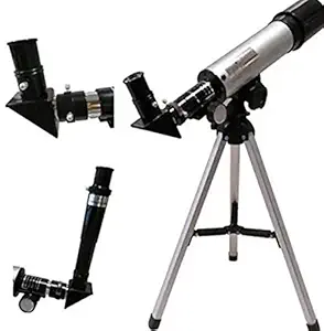 Karunanidhi 90X Telescope for Kids Long Distance with Tripod High Power Refractor 50360 50mm Sky and Land Reflecting Telescope (Manual Included)