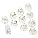 Tinksky 10pcs Delicate Womens Girls Wedding Bridal Crystal Rhinestones Metal Spiral Twist Hairpins Hair Pins (White)