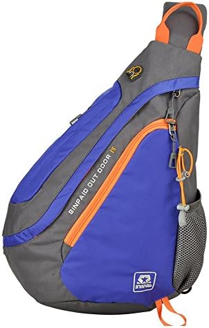 Outdoor peak hip cycling Chest Bag for City Leisure Unisex Travel Hiking (Blue)