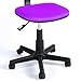 GreenForest Mid-Back Chair with Padded Fabric Swivel Comptuer desk chair,Purple