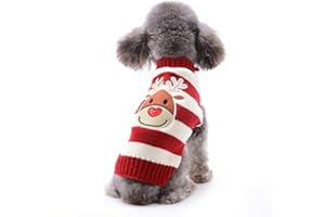 ABRRLO Abrlo - maglione invernale natalizio per cani, in cotone, per feste di Natale, regalo per cani