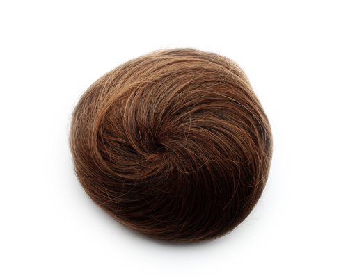 Fashion Donut Clip-on Dish Hair Bun Tray Ponytail Extension Hairpiece Wig Light Brown