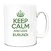 Produktbild Grün Keep Calm und Love Burundi Tasse TXT 1714