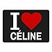 Produktbild Mousepad Classic I Love Céline schwarz