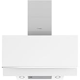 Hyundai HCPD900AB 90 cm Tilted Extractor Hood Glass White Power, 253m3/h, Double Throw, 4 Speeds, Touch Control, Dishwasher S