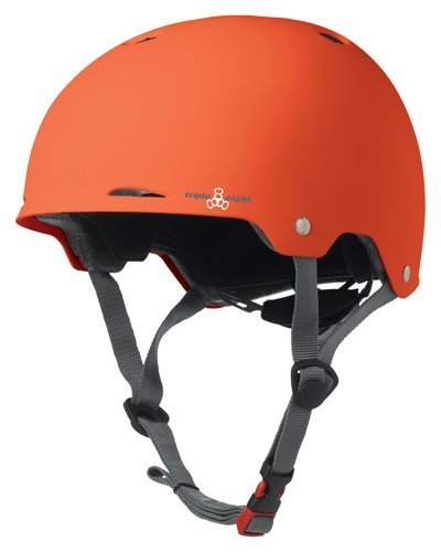 Triple Eight Gotham Rubber Helmet, Orange, X-Small/Small by Triple 8