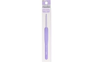 Tulip Etimo Murasaki Crochet - Crochet Ergonomique en Aluminium à Poignée Softgrip, Léger avec Pointe Lisse pour Tous Types de Fils, Manche Violet, 4.00mm - 1 Pièce