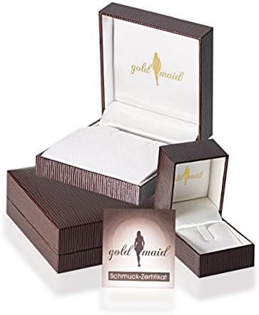 Goldmaid Women's Pendant White Gold one blue Heart Topaz 9ct