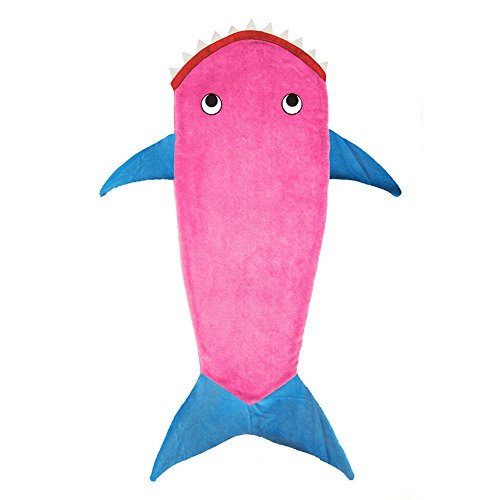 Amigo Global Mermaid Tail Shark Blanket Sleeping Bag For Kids and Teen Hot Sale - Pink Shark