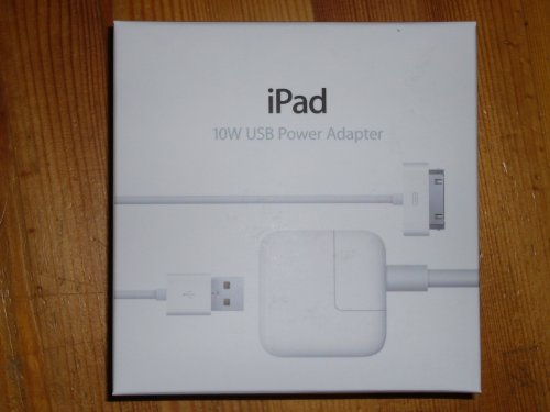 Original Apple iPad – iPhone – iPod – USB Power Adapter – Netzteil – Ladegerät – 10W mit Apple Stromkabel und Apple Dock Connector auf USB Kabel in der original Apple Verkaufsverpackung – keine Import Ware – 100% Original von Apple - 2