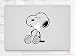 Produktbild Snoopy Cuddle Laptop MacBook iPad Tablet NoteBook Aufkleber Decal Vinyl Skin by Inspired Walls®