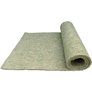 Nager-Teppich aus 100 % Hanf, 120 x 60 cm 5 mm dick, 2er Pack (EUR 9,95/Stück), Nagermatte geeignet als Käfig Bodenbedeckung z.B. für Kaninchen, Meerschweinchen, Hamster, Degus, Ratten und andere Nagetiere.