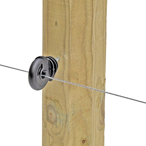 150x Ringisolator + Einschraubhilfe + Warnschild für den Weidezaun - 5