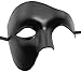 Produktbild Coofit Phantom der Oper Maske Venezianische Halbe Gesicht Maske Maskerade Maske für Männer (One Size, Black)