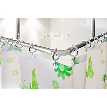 WENKO Shower Curtain Rings Transparent Small Set Of 12 - Set