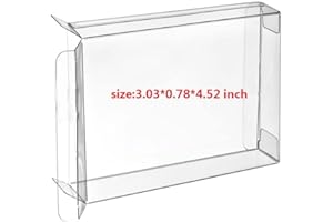 RUITROLIKER 10PCS Transparent jeu étui de Protection Cartouche pour N64