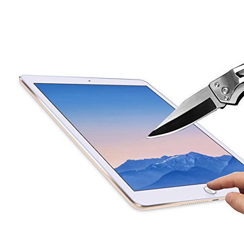 Boriyuan Ipad Air 2 Glas Displayschutzfolie, Panzerglas Folie Screen Protector für Apple Ipad Air 2 9.7 Zoll - 6