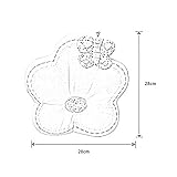 Happy Cherry Babykissen Kopfkissen gegen Verformung des Hinterkopfs und gegen Plattkopf für eine schöne Kopfform – Cartoon Blume Rosa oder Gelb - 2