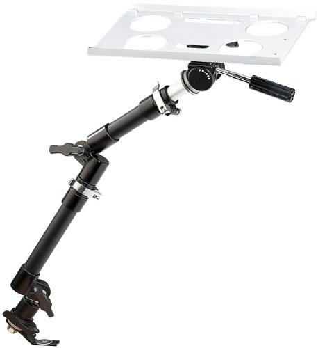 Lescars Universal-Notebook-Kfz-Halterung mit Kamerastativ