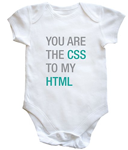 HippoWarehouse YOU ARE THE CSS TO MY HTML baby vest boys girls