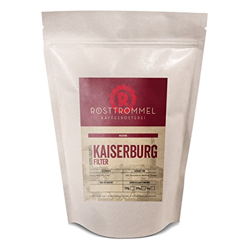 Kaffeebohnen KAISERBURG - Kakaonote - handgeröstet - ideal für Vollautomat, French-Press & Filterkaffee