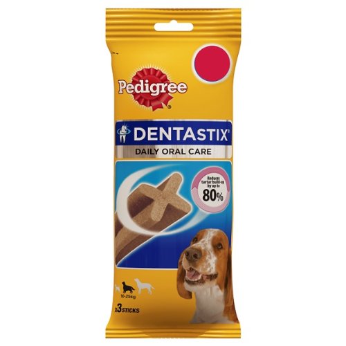 Preisvergleich Produktbild PEDIGREE Dentastix 10-25kg 3 Sticks 77g (Packung mit 18 x 3x77g)